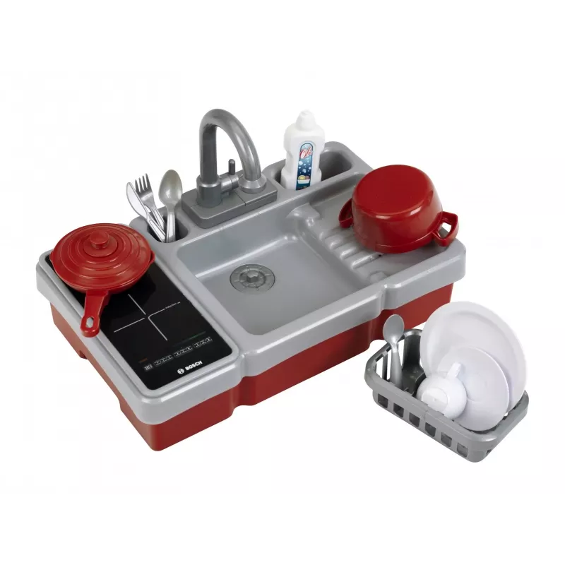 Fregadero de juguete con función de agua y luz KLEIN modelo 7110 — accesorio de cocina de juguete para niños