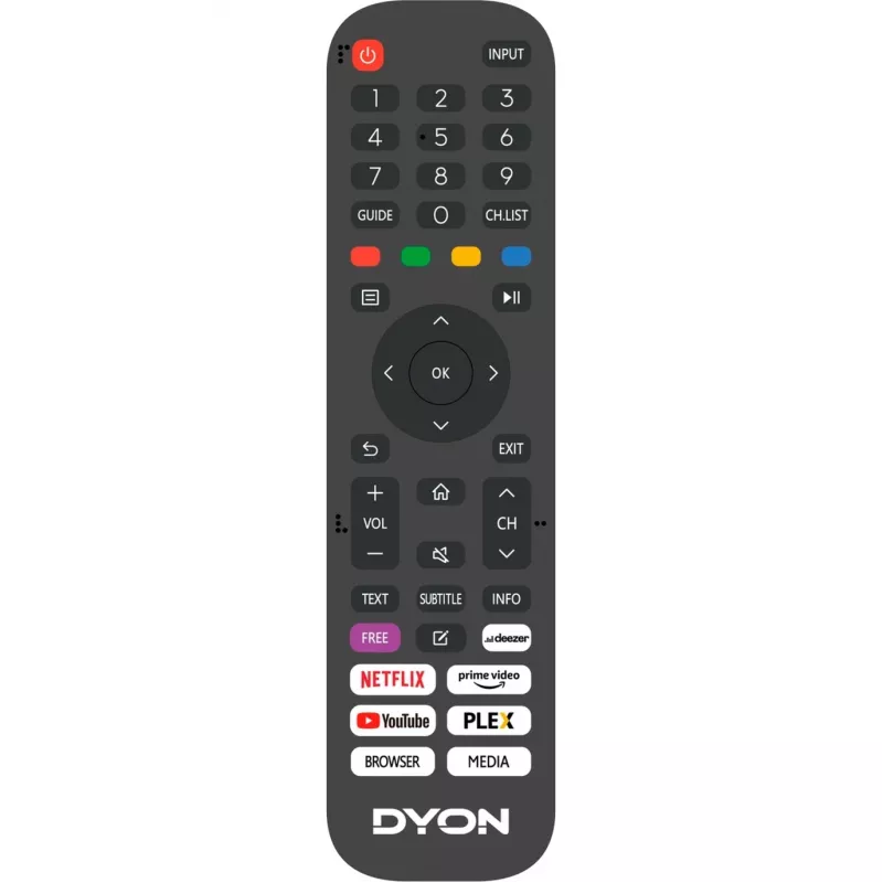 Dyon SMART 43 VX TV LED 108 cm 109,20cm (43 inch) DVB-S2, DVB-C, DVB-T2, CI+, Full HD, Smart TV, WLAN negro [Clase energética E] (D800218)
