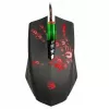Ratón gaming A4Tech BLOODY A60 — óptico, ambidiestro, 6200 DPI, USB Type-A, 8 botones, negro