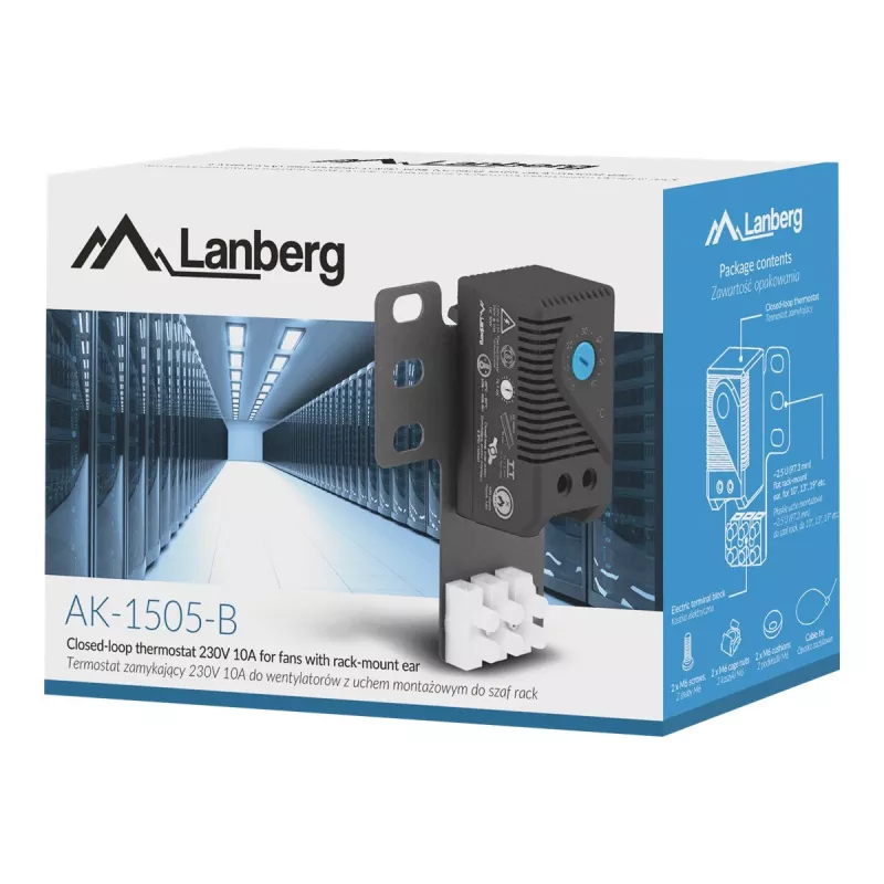 Termostato Lanberg AK-1505-B Gris