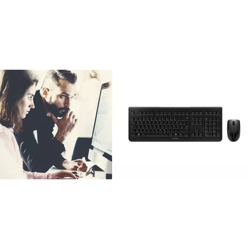 CHERRY DW 3000 Teclado y ratón incluidos universal RF inalámbrico QWERTZ alemán gris