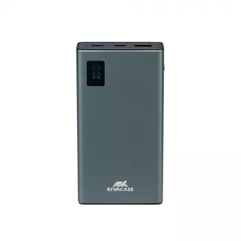 Batería externa Rivacase VA1021 10000mAh, doble salida USB, indicadores LED, cargador portátil compacto