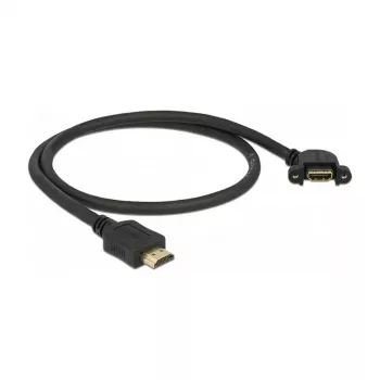 Cable HDMI DeLOCK 85467 0,5 m Type-A conector macho a conector hembra negro