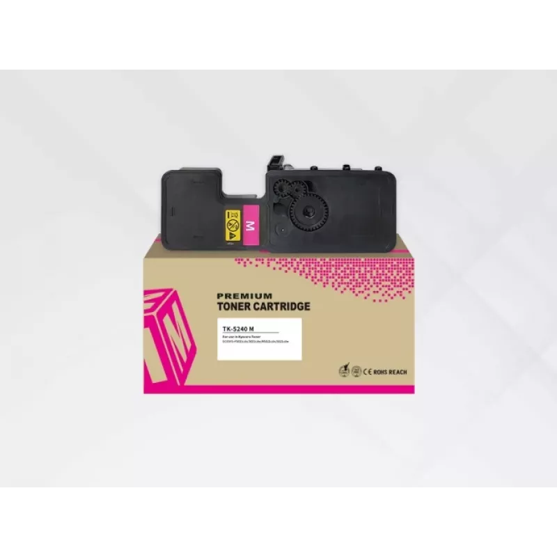 Cartucho de tóner HYB para Kyocera TK-5240M magenta, compatible con la serie ECOSYS P5026C/M5526C