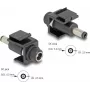 Módulo keystone DeLOCK DC 5,5 x 2,5 mm hembra a macho negro