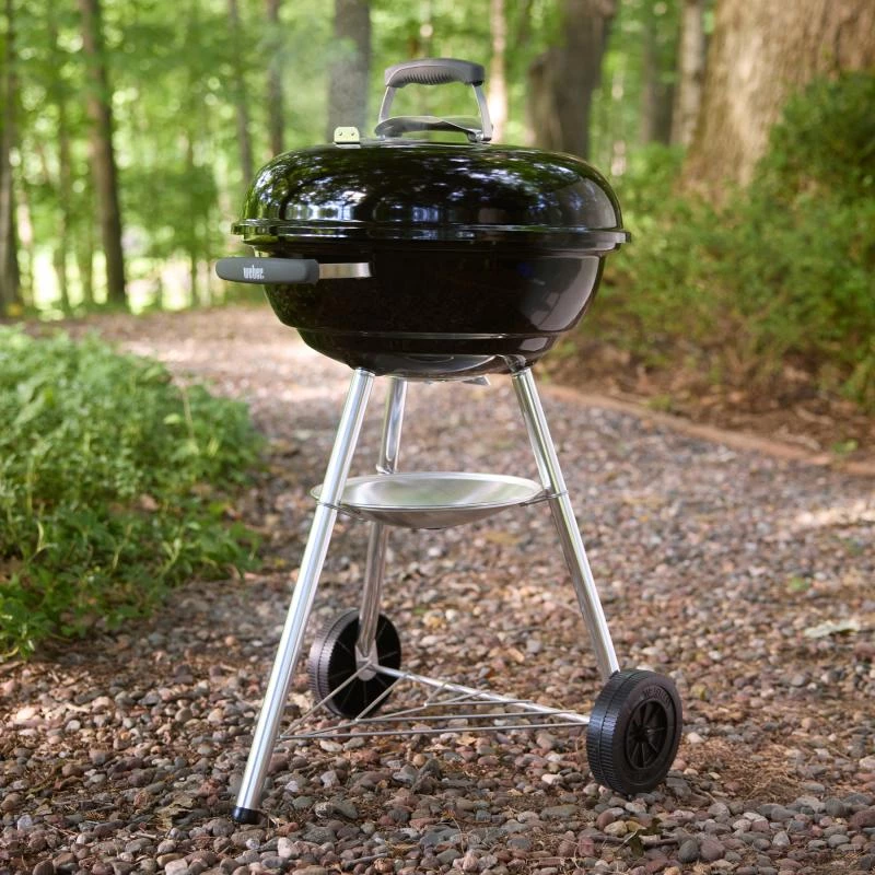 Barbacoa de carbón Weber Compact Kettle 47 cm negra (1502054)