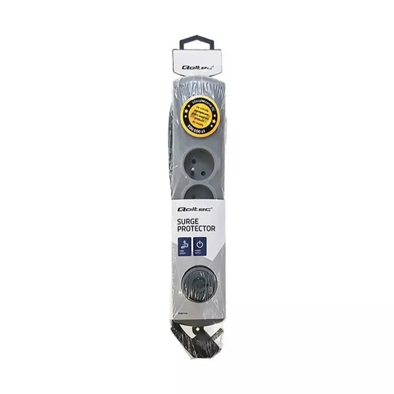 Protector de sobretensión Qoltec 50164