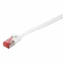 Logilink SlimLine - cable de red - RJ-45 (M) a RJ-45 (M) - 2 m - U/FTP, PiMF - CAT 6 - moldeado, alivio de tensión, plano - blanco (CF2051S)