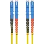 Latiguillo de fibra óptica helos E2000 5 m OS2 9/125 micrómetros
