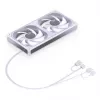 Ventilador de carcasa JONSBO ZB-240W 2x120mm ARGB PWM – blanco