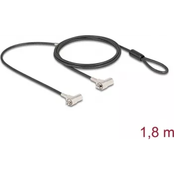 Cable de seguridad Navilock 20936 negro plata 1,8 m