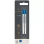 Recambio de rollerball PARKER 2 uds. M Azul Blíster