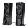 Altavoz de PC 2 en 1 Barra de sonido para ordenador con retroiluminación LED RGB, estéreo, gaming, USB 2 x 3W AUX 3,5 mm