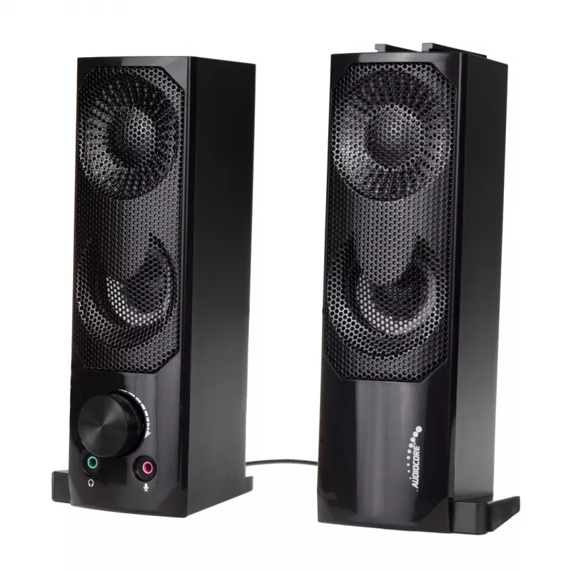 Altavoz de PC 2 en 1 Barra de sonido para ordenador con retroiluminación LED RGB, estéreo, gaming, USB 2 x 3W AUX 3,5 mm