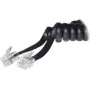 S/CONN 2 m RJ10 negro transparente ShiverPeaks