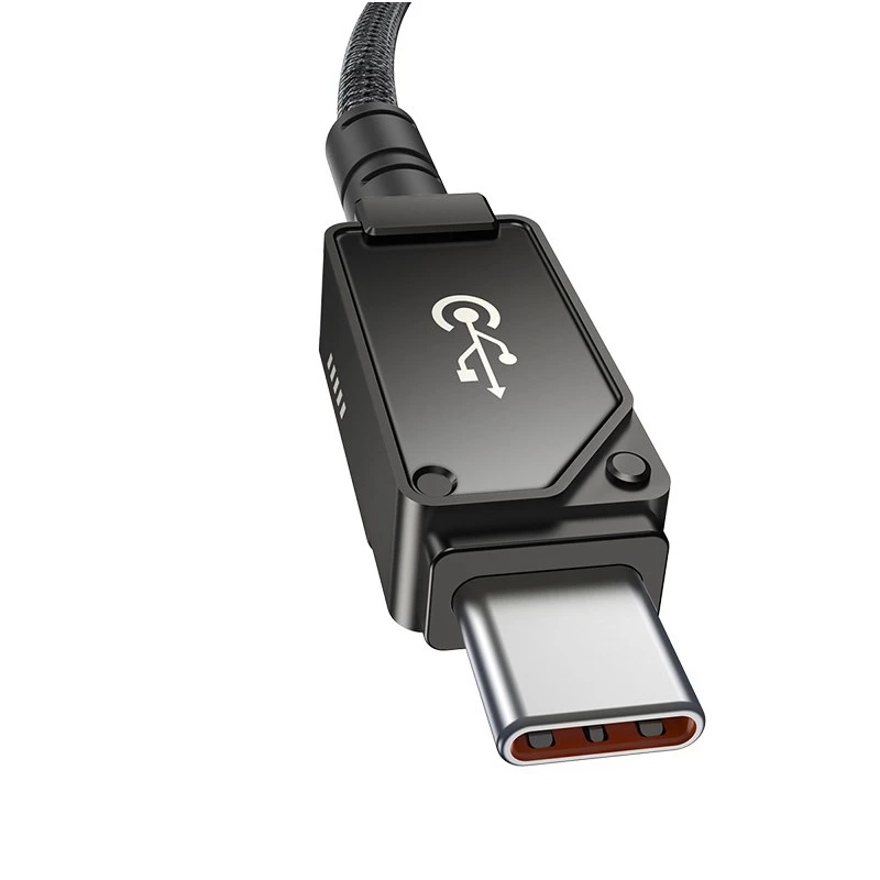 Cable USB-C a iP Baseus Unbreakable 2 m 20 W negro