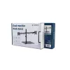 Soporte de monitor de escritorio Gembird MS-D2ST-01 para 2 pantallas, hasta 32 pulgadas, VESA 75x75–100x100, carga máx. 18 kg, negro