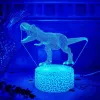Lámpara LED de mesa MANTA SNL117RGB decoración de luz RGB 3D dinosaurio