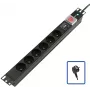 Regleta de enchufes Lanview POWER STRIP 19 - 6 tomas - 1U (TUPS047)
