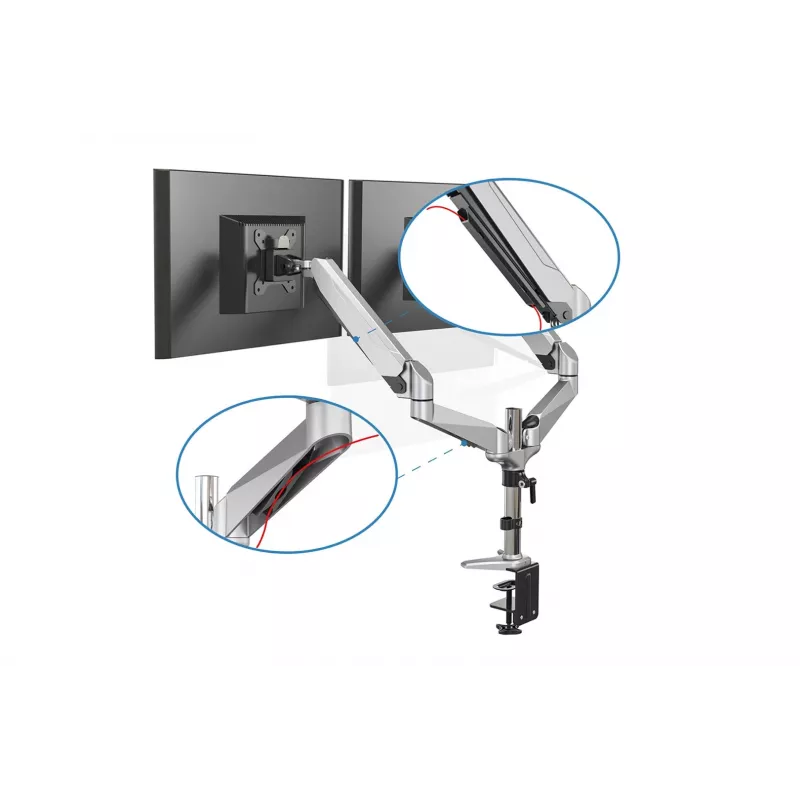 Digitus soporte para doble monitor, 2x 32, 2x 8 kg