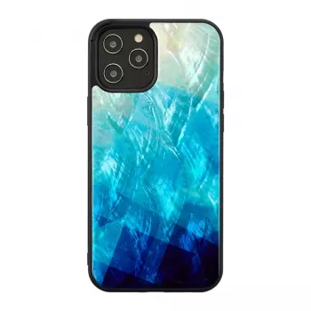 Funda protectora iKins para Apple iPhone 12 Pro Max — blue lake negro