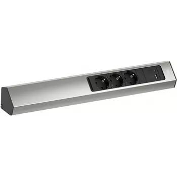 Regleta de enchufes Bachmann CASIA 2 con 3x tomas CEE7/3 y 1x USB A/C 22W