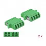 DeLOCK acoplador de fibra óptica 86539 LC conector hembra-conector hembra, verde, pack de 2