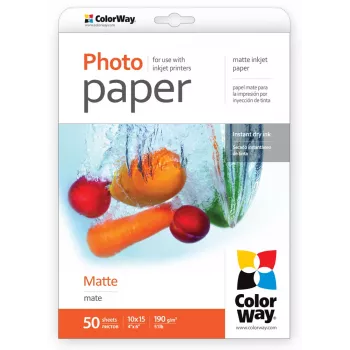 190 g/m² | 10x15 | papel fotográfico mate