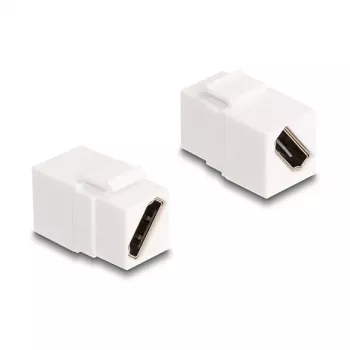 Módulo Keystone DeLOCK HDMI conector hembra a conector hembra diagonal 8K 60 Hz blanco