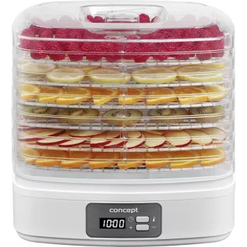 Deshidratador de alimentos Concept Solution SO2080, 260 W, blanco, diámetro de bandeja 25 cm