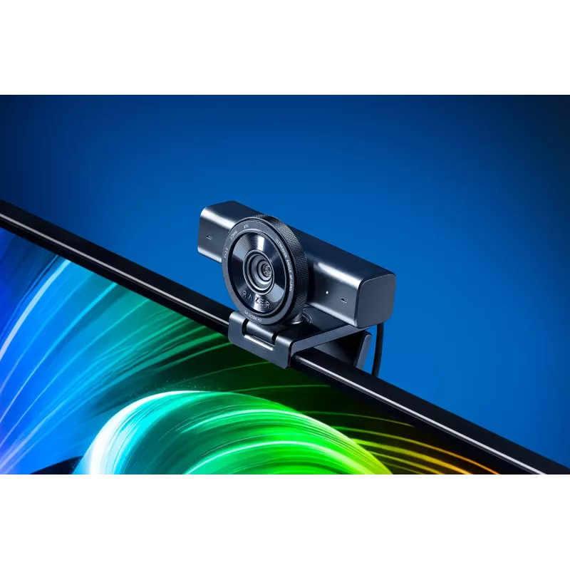 Razer | Webcam | Kiyo V2 | MJPEG hasta 4K 30 FPS, 1080p 60 FPS, YUY2 hasta 4K 15 FPS, 1080p 60 FPS, NV12 hasta 4K 20 FPS, 1080p 60 FPS