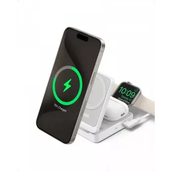 MagGo 3 en 1 15W plegable blanco EU