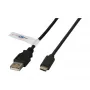 Efb K5258SW.0,5 cable USB negro