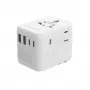 Adaptador de viaje GEMBIRD TPA-2A3C70-01-W – enchufe tipo I, 3× USB-C (70 W), 2× USB-A (18 W), 100–250 V, blanco