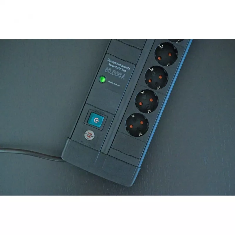 Alargador de corriente Brennenstuhl 1256000678 3m 8 tomas AC para interior negro