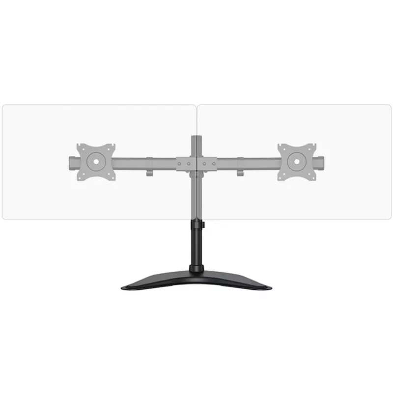 HAGOR HA FS - set de montaje (soporte de mesa) - para 2 pantallas LCD - negro - tamaño de pantalla: 38-68 cm (15-27