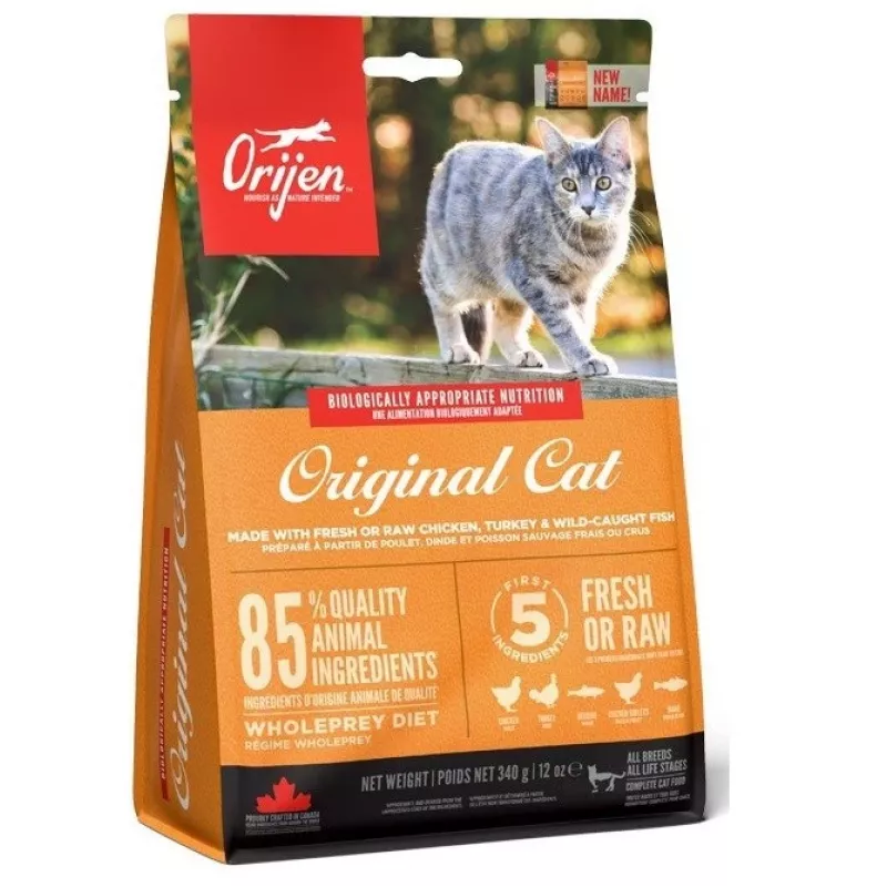 Orijen Cat & Kitten Comida seca para gatos Pollo, Pescado, Pavo 340 g