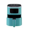Freidora de aire HEINRICH'S HFR 8216 — 5,0 l, 1450 W, verde, control táctil, pantalla LED