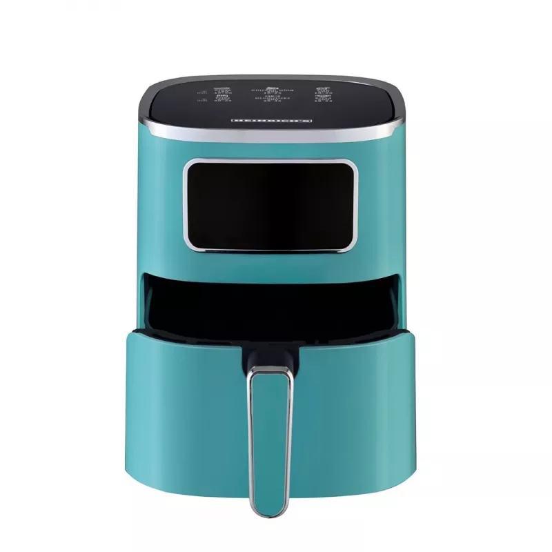 Freidora de aire HEINRICH'S HFR 8216 — 5,0 l, 1450 W, verde, control táctil, pantalla LED