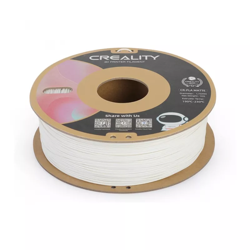 Bobina de filamento Creality PLA 1,75 mm blanco 1 kg (modelo 3301010296)