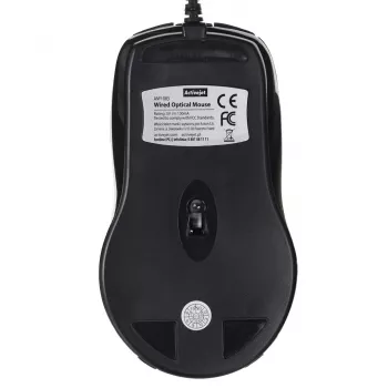 Activejet AMY-083 ratón con cable USB (óptico; 1000 DPI; negro)