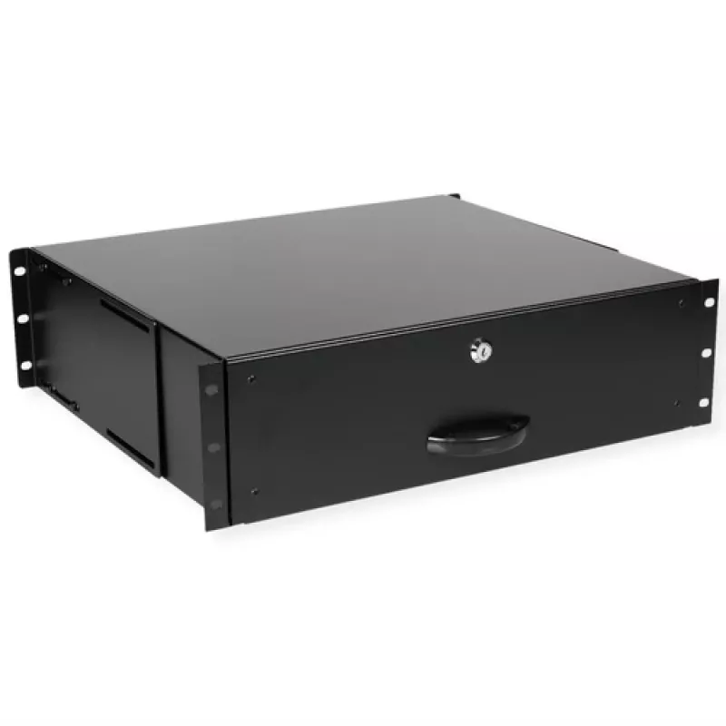 Bandeja extraíble para teclado ROLINE 19 inch 3U con 4 lengüetas de bloqueo, modelo 26.21.0270