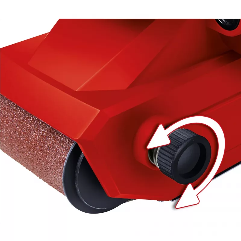 Lijadora de banda TC-BS 8038 (rojo/negro, 800 vatios)