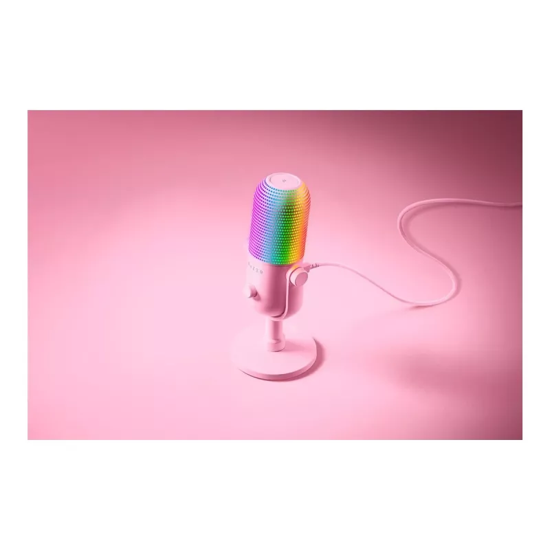 Micrófono para PC Razer Seiren V3 Chroma rosa