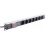 Regleta de enchufes ShiverPeaks BASIC-S 19 pulgadas 7 tomas, negra
