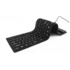 Teclado de silicona USB+PS/2 negro