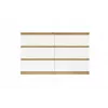 Cómoda 6 cajones 120 cm Top E Shop Malwa — Artisan Oak / blanco, aglomerado