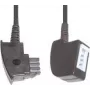 Cable de teléfono e+p T 24 6 m negro