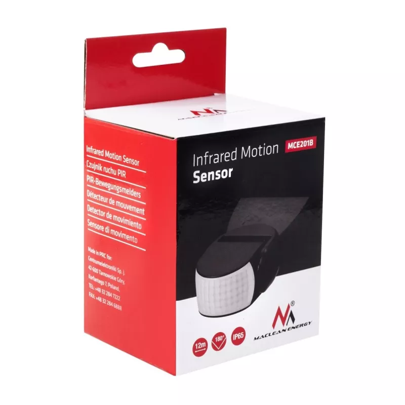 Maclean MCE201B sensor de movimiento por infrarrojos