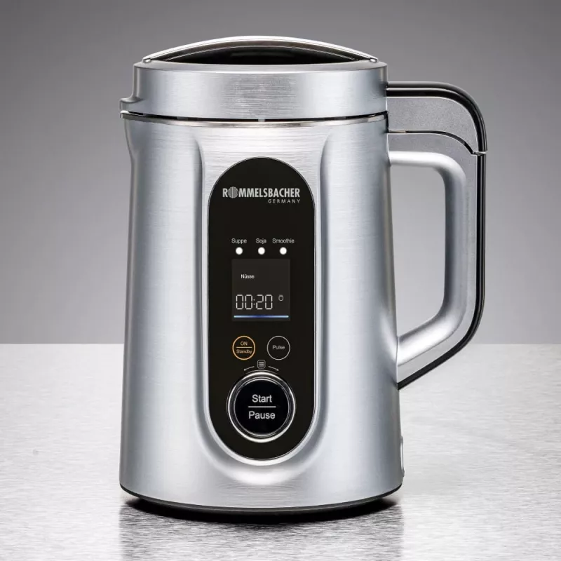 Máquina de sopas y bebidas vegetales Rommelsbacher SVD 1400, 1,3 L, 1400 W, plata, carcasa de plástico